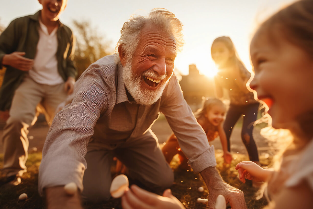old-man-with-kids